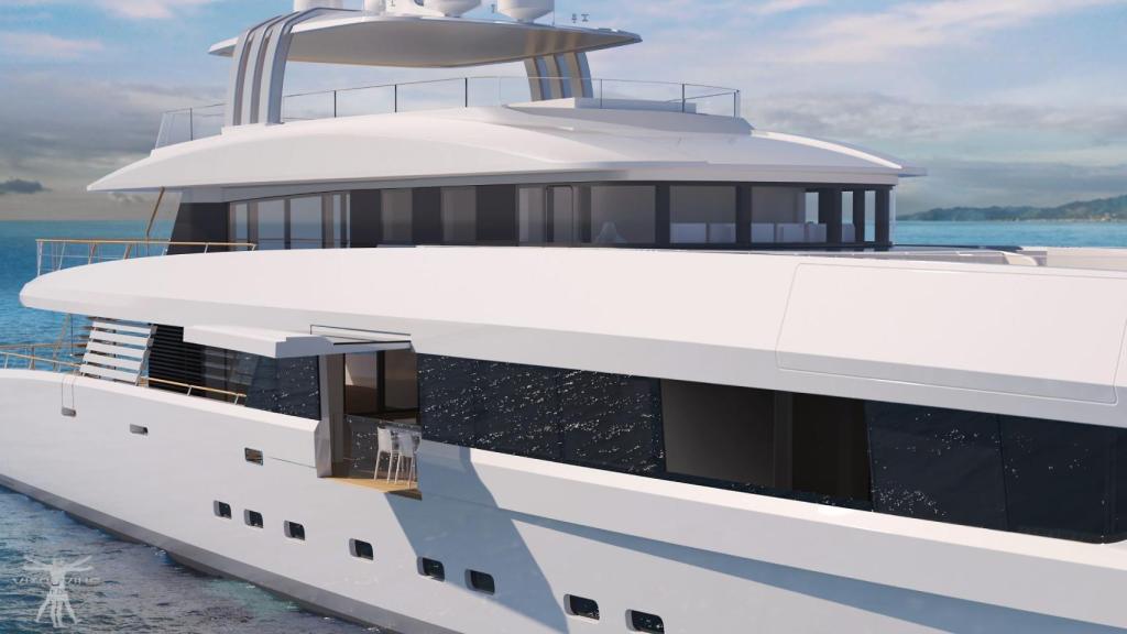 El comedor principal de yate Tankoa.