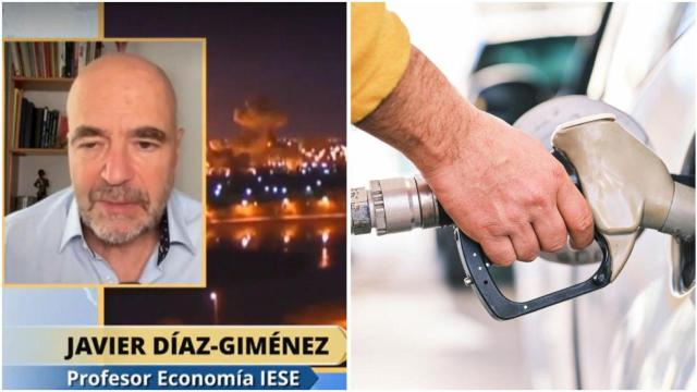 Montaje de Javier Díaz Giménez, economista, durante el programa 'La Hora Crítica'.