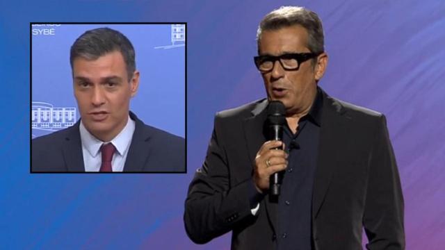 Pedro Sánchez y Andreu Buenafuente, en un fotomontaje de BLUPER.