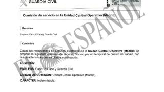 Oferta lanzada el pasado 18 de junio en la intranet de la Guardia Civil por la UCO.