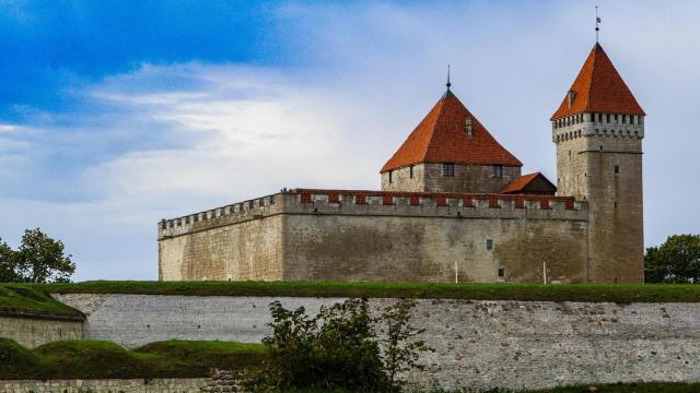 Castillo de Kuressaare de la isla de Saaremaa, Estonia.