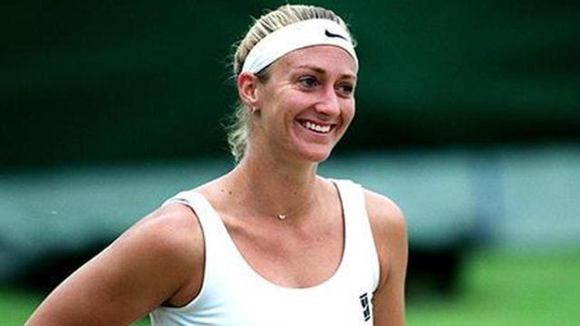 Mary Pierce, durante un partido.