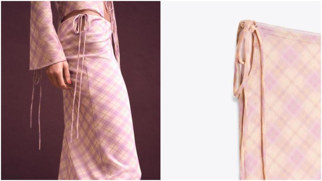 Falda larga de Zara. Ref: 5039/349/119