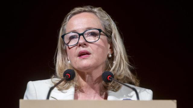 La presidenta del Banco Europeo de Inversiones (BEI), Nadia Calviño.