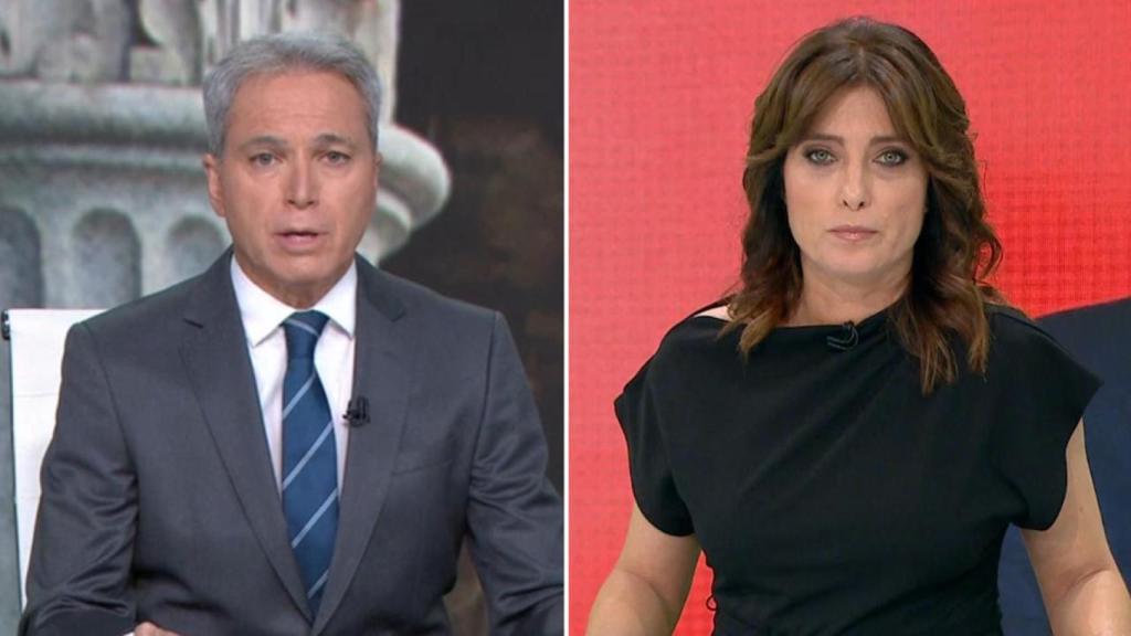 Vicente Vallés y Helena Resano, en un fotomontaje de BLUPER.