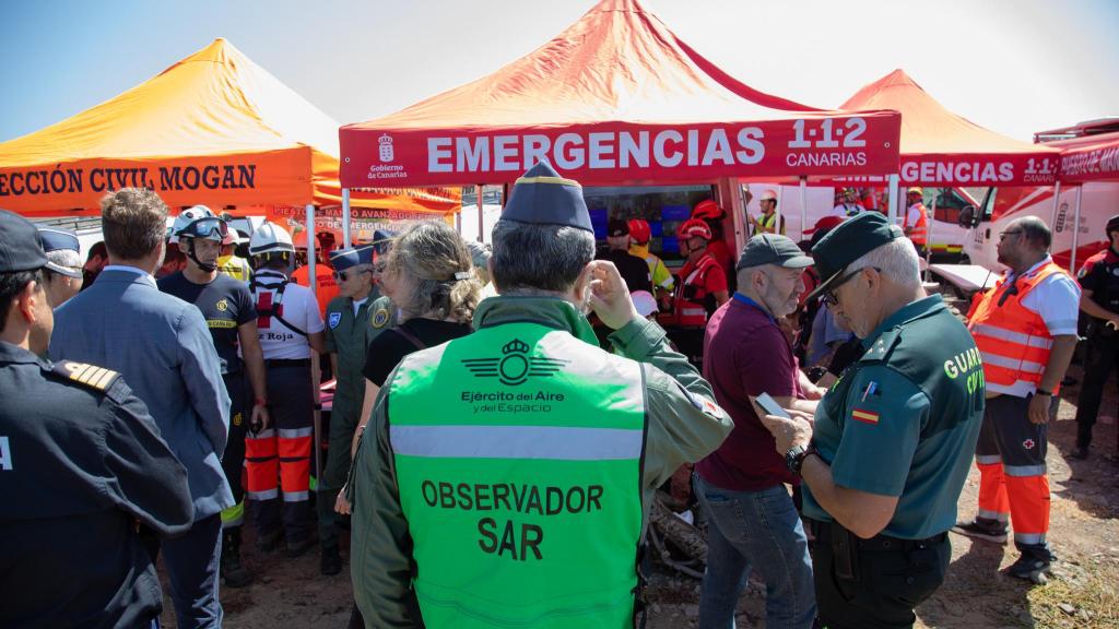 El coronel Policarpo Sánchez durante la celebración del ejercicio CANASAR 2025.