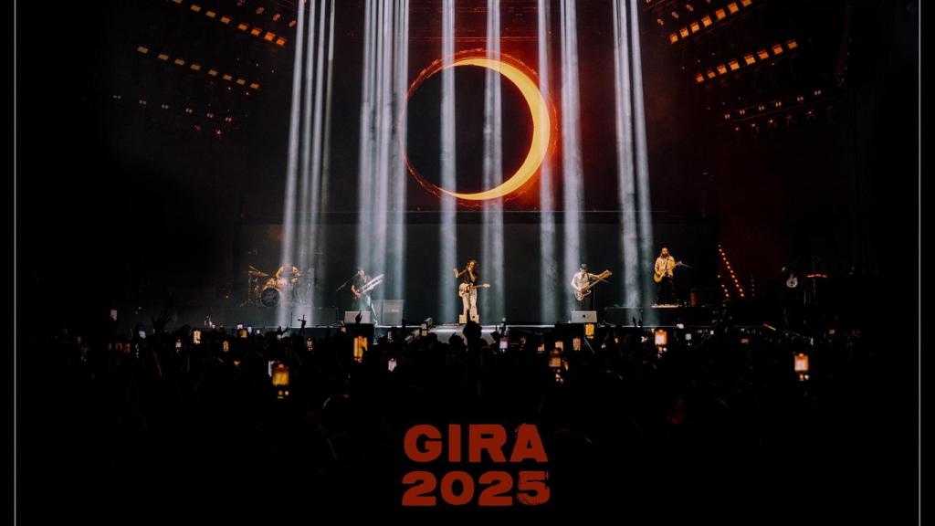 Cartel de la gira 2025 de la gira por España del grupo indie Arde Bogotá
