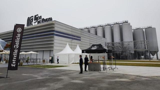 Vista parcial de la nueva fábrica de Estrella Galicia en Morás, en Arteixo (A Coruña), el día de su inauguración.