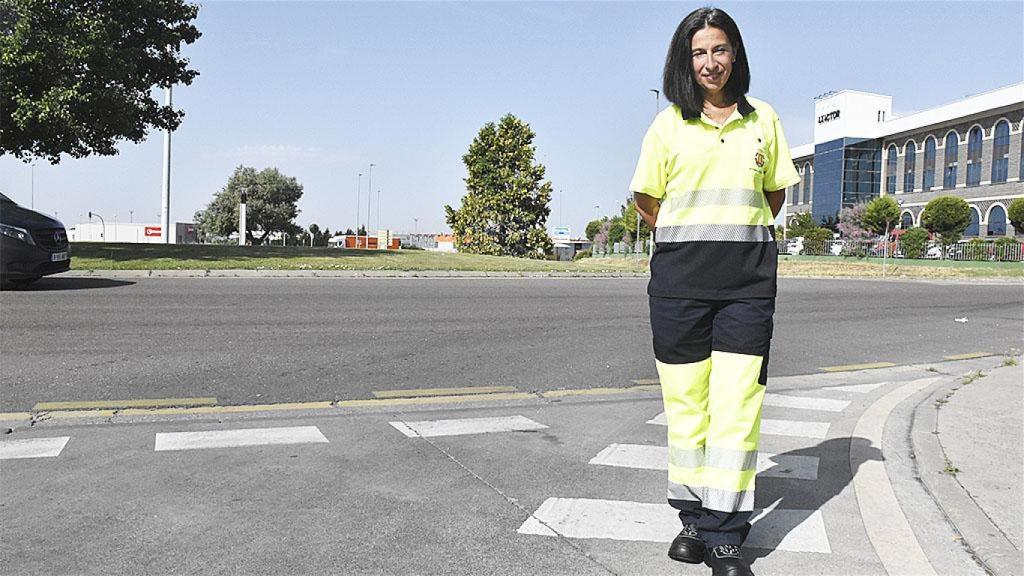 Natalia, trabajadora del Servicio de la Limpieza en Valladolid