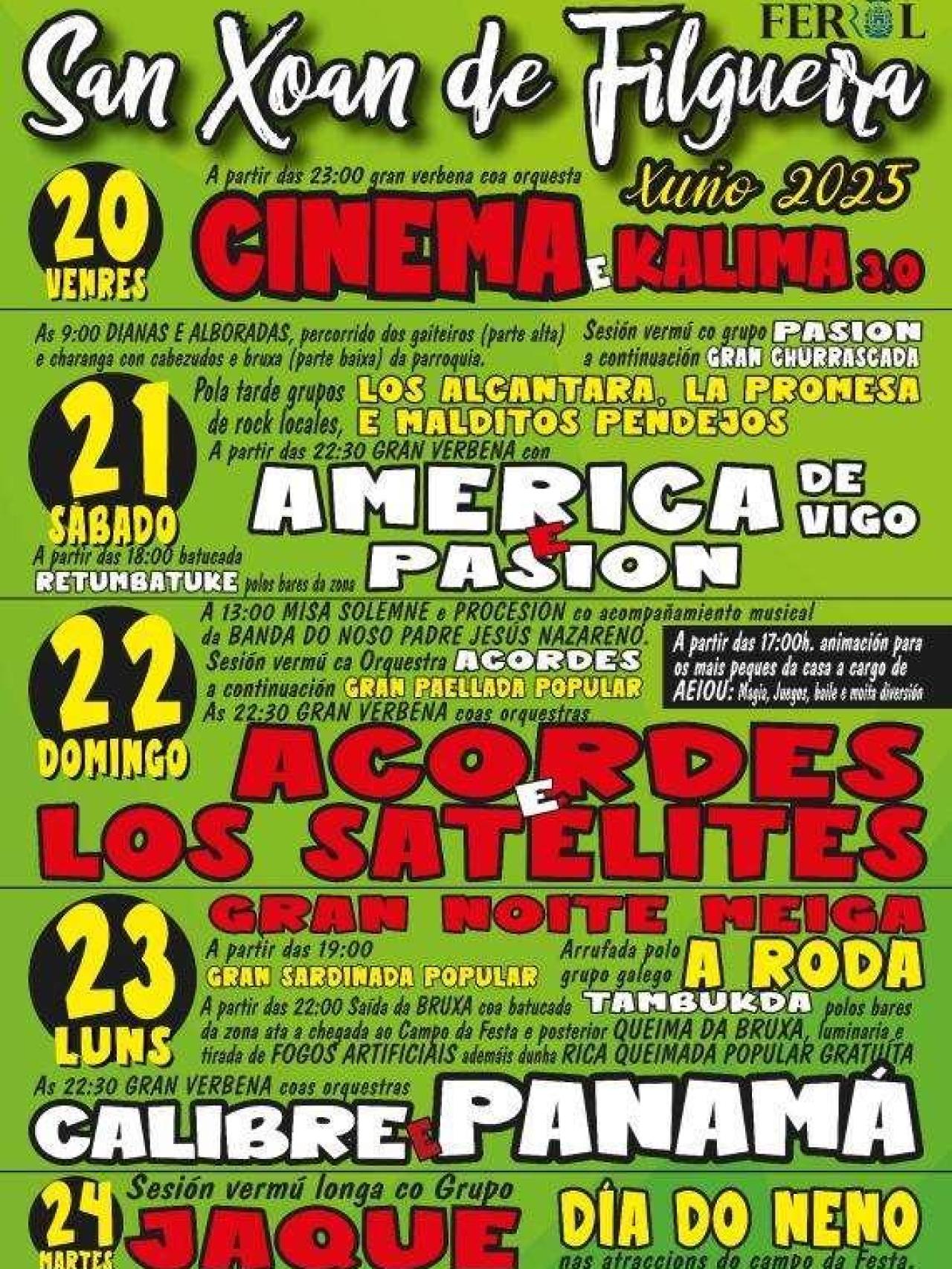 Cartel de San Xoan de Filgueira 2025