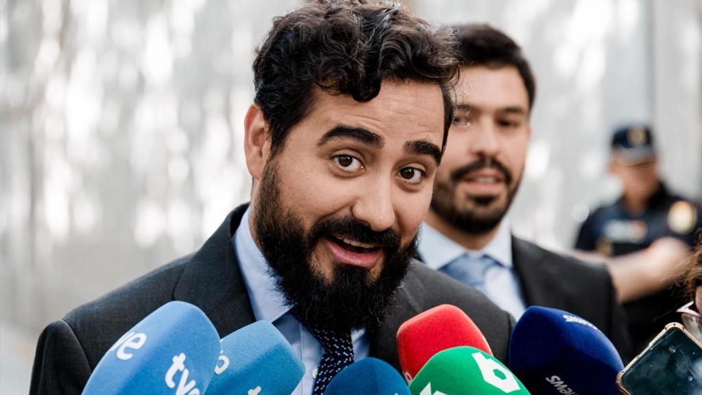 Alvise Pérez, el pasado 11 de julio tras declarar en el Tribunal Supremo./ Carlos Luján / EP
