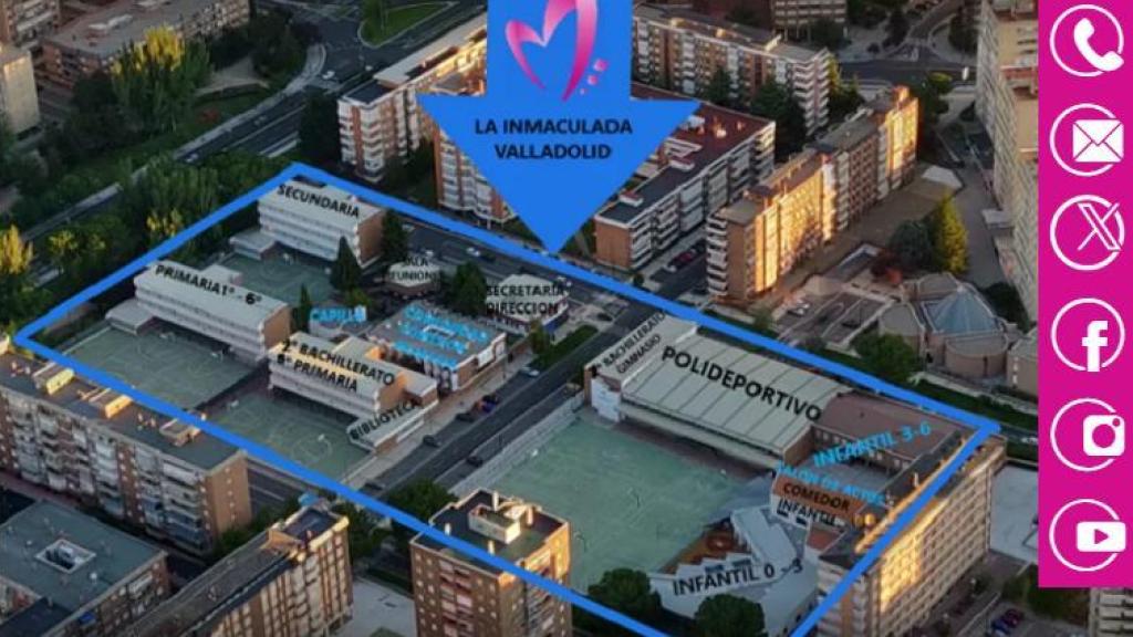 Plano del colegio Maristas La Inmaculada de Valladolid