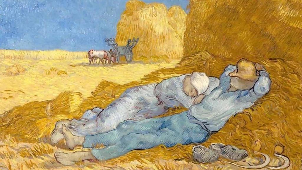 'La siesta después de Millet', de Van Gogh.