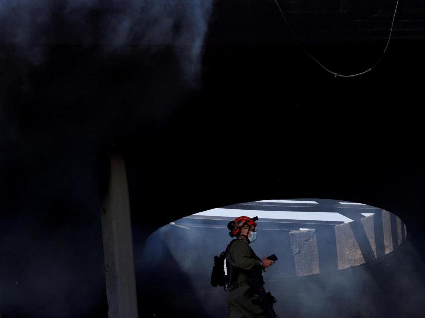 Consecuencias de un ataque con misiles iraníes contra Israel en el Centro Médico Soroka, en Beersheba.