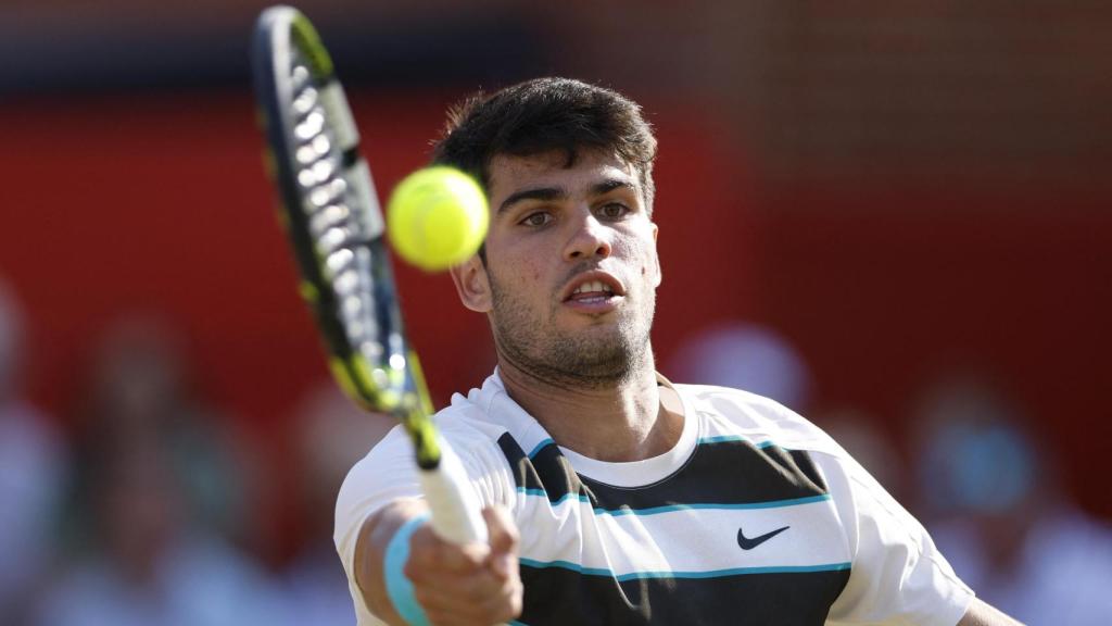 Alcaraz en el partido ante Rinderknech.