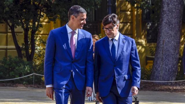 Pedro Sánchez y Salvador Illa, al inicio de la Conferencia de Presidentes, el pasado 6 de junio en Barcelona.