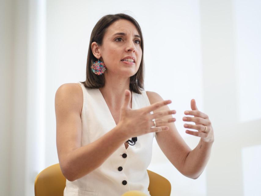 La eurodiputada Irene Montero, candidata de Podemos a las próximas elecciones generales.
