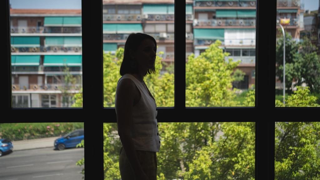 Irene Montero, en la entrevista con EL ESPAÑOL.