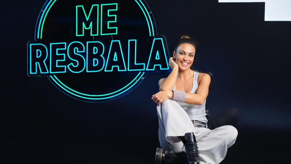 Lara Álvarez durante el programa Me resbala.