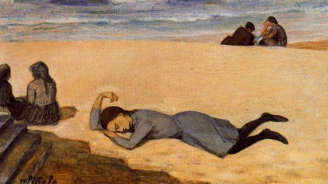 Pintura del gijonés Nicanor Piñole