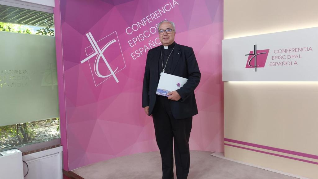 César García Magán, obispo auxiliar de Toledo y portavoz de la CEE.