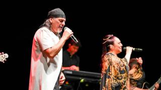 El grupo Camela, en su concierto en el Coliseum de A Coruña.