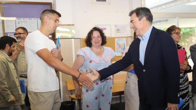 Instante de la visita.