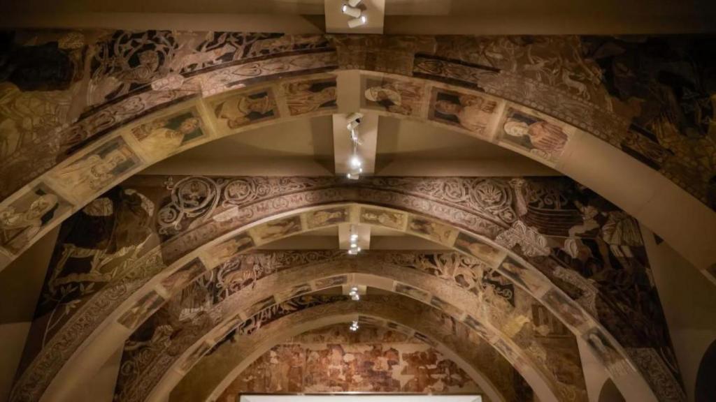 Pinturas murales del Monasterio de Sijena expuestas en el Museu Nacional d’Art de Catalunya (MNAC) Europa Press