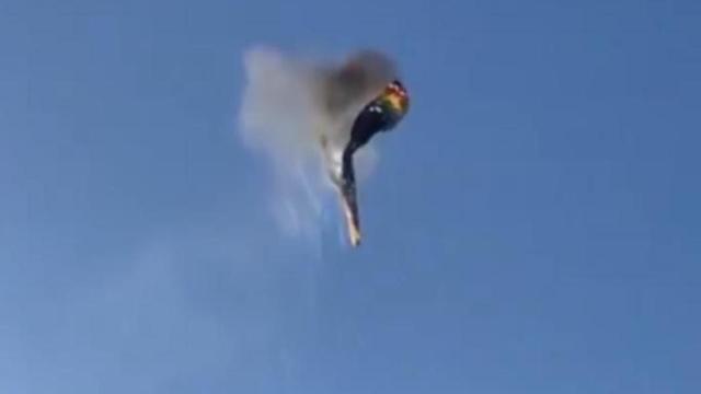 El globo aerostático accidentado en Santa Catarina (Brasil) que ha dejado ocho muertos y 13 heridos.