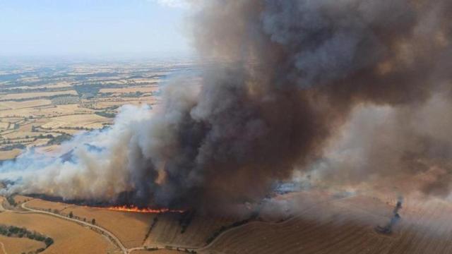 Incendio en Granyena de Segarra.