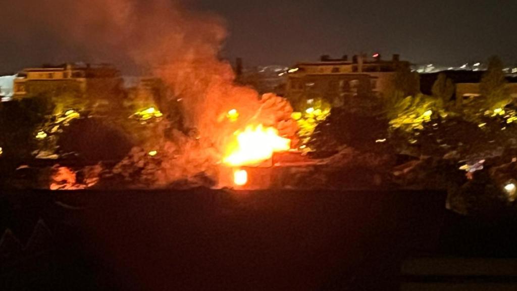 Incendio en el paseo Zorrilla de Valladolid