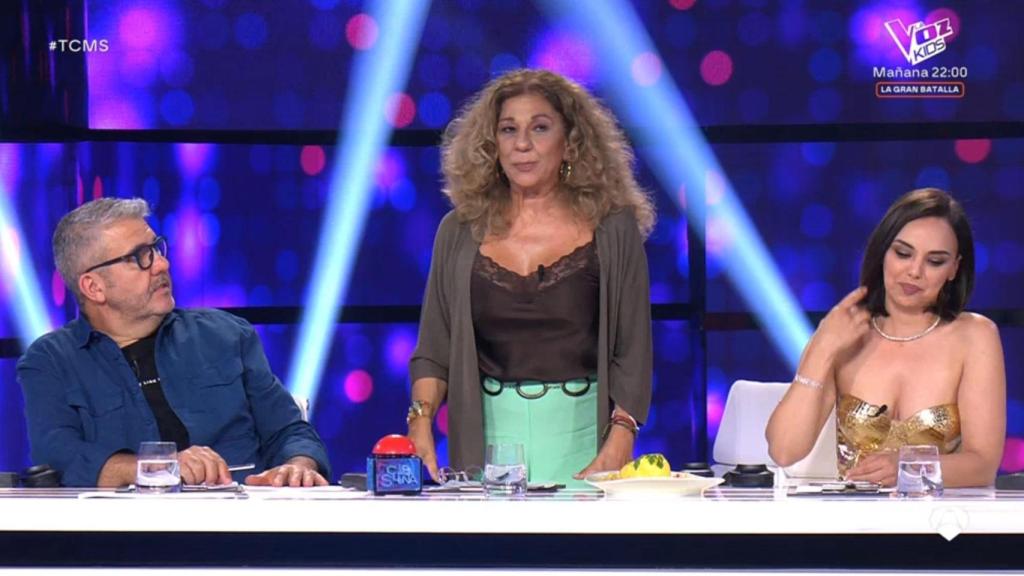 Florentino Fernández, Lolita Flores y Chenoa en 'Tu cara me suena'.