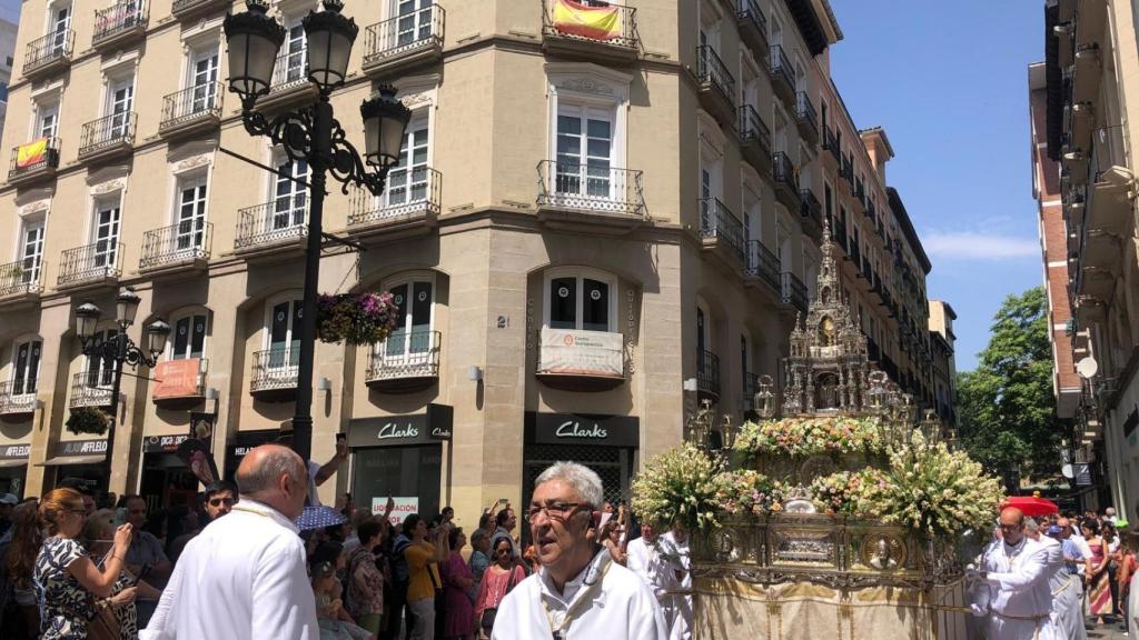 Procesión del Corpus Christi en Zaragoza.