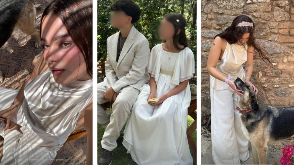 Alejandro San y Raquel Perera han celebrado la comunión de sus dos hijos, Dylan y Alma.