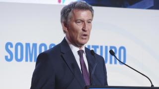 Alberto Núñez Feijóo en el Congreso de la Empresa Familiar de Castilla y León este sábado.