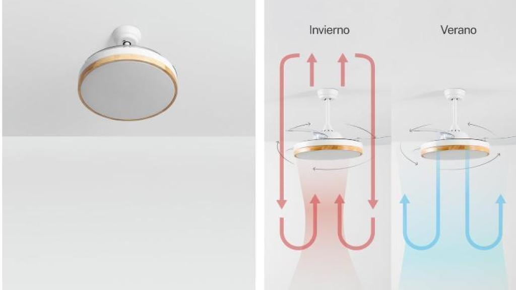 Ventilador de techo 40W silencioso.