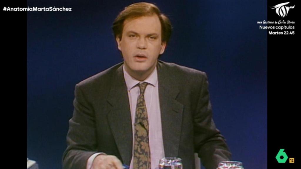 Pedro Piqueras en un fotograma de archivo de 'Anatomía de...'