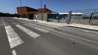 Lugar donde se produjo el atropello mortal en Villaobispo de las Regueras