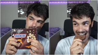 Peldanyos, influencer gastronómico probando helados de supermercado