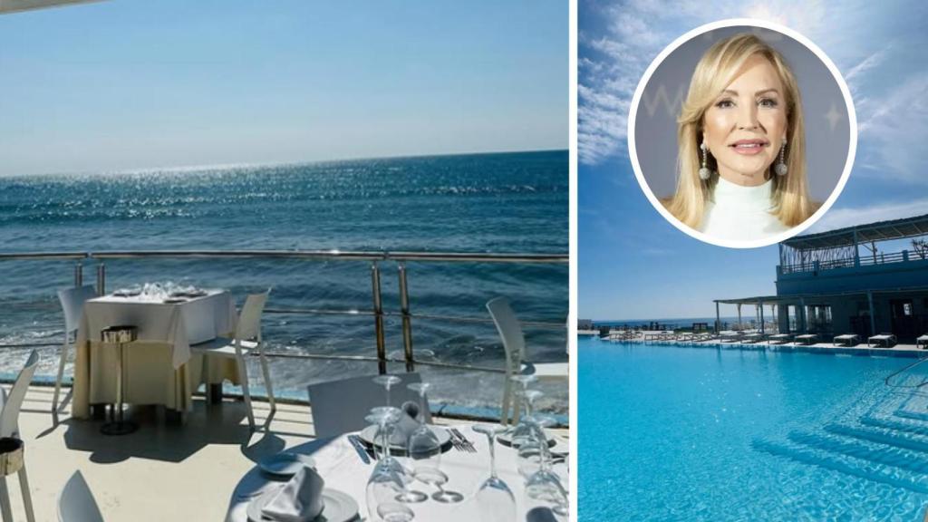 Un montaje con imágenes de El Ancla y de Carmen Lomana.