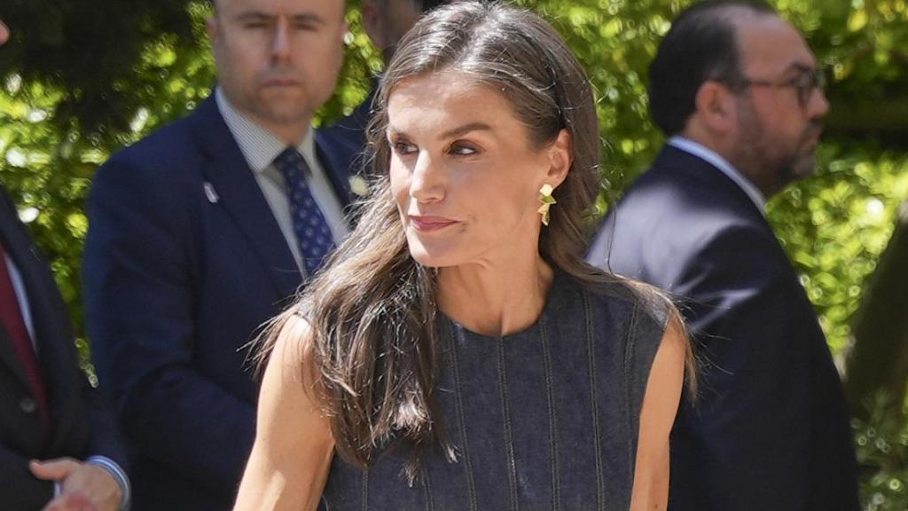 La reina Letizia en Monistrol de Montserrat, provincia de Barcelona.