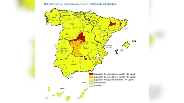 Evaluación del ozono troposférico.