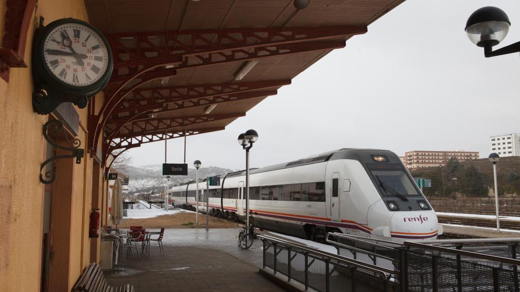 La estación de trenes de la ciudad de Soria, en una imagen de archivo