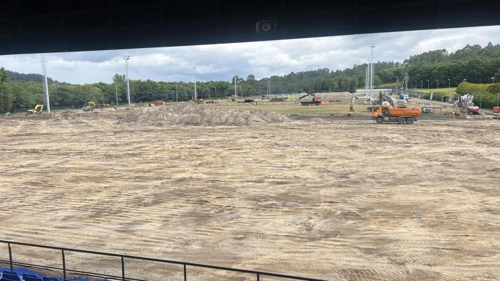 Imagen de las obras en los cuatro primeros campos.