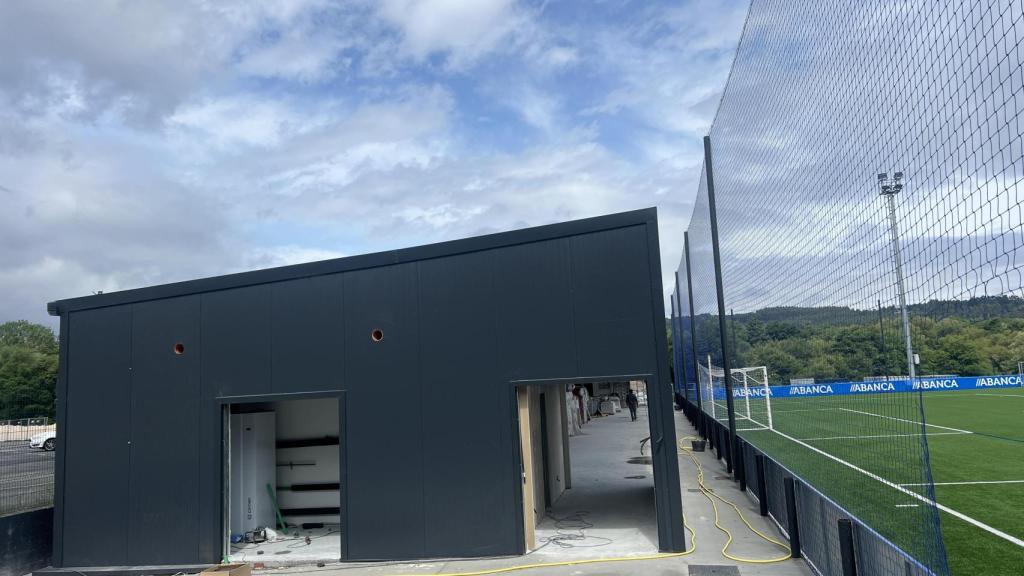 Vista lateral de la ubicación del nuevo gimnasio.