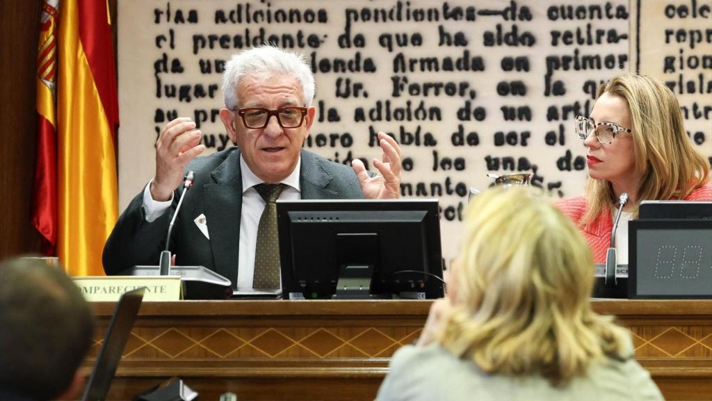 Javier Machí durante su comparecencia en el Senado. Marta Fernández / Europa Press