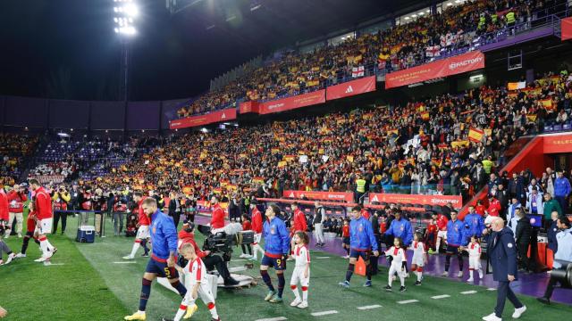 Imagen del último encuentro de la selección española de fútbol en noviembre de 2023 en Valladolid