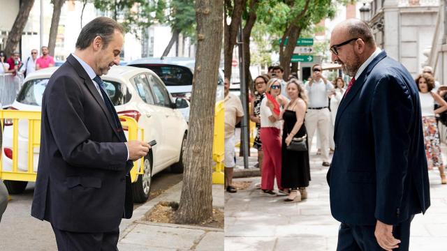 El exministro José Luis Ábalos y su asistente, Koldo García, el pasado 23 de junio a las puertas del Tribunal Supremo./