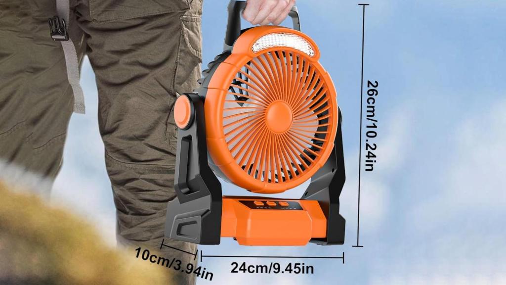 Medidas de ventilador inalámbrico