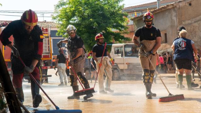 La UME, en los pueblos de Aragón afectados por las tormentas.